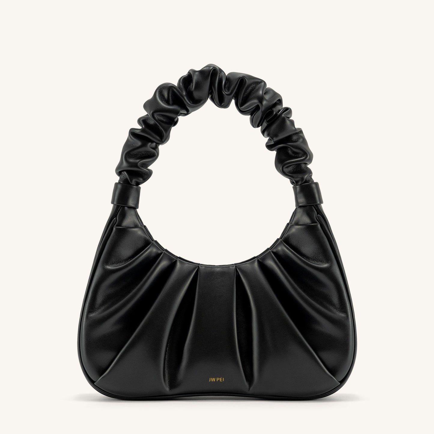 Esperanza | bolso de nube fruncido Negro