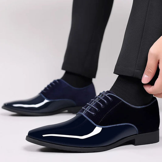 Francesco | Zapatos De Vestir Con Cordones Para Hombre Y Puntera Brillante