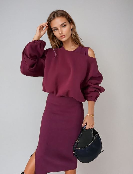 Agustina | Conjunto Vestido y Suéter