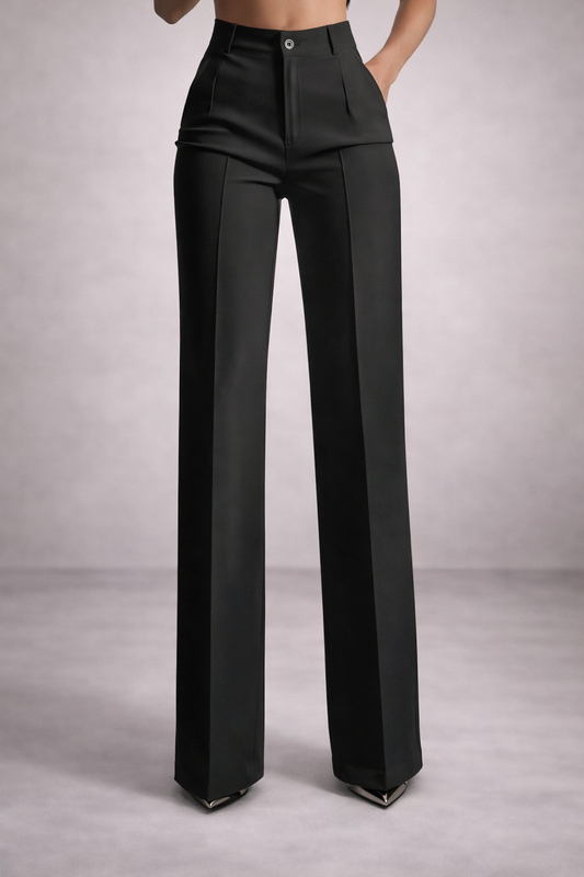 Melina | Pantalones de traje de cintura alta