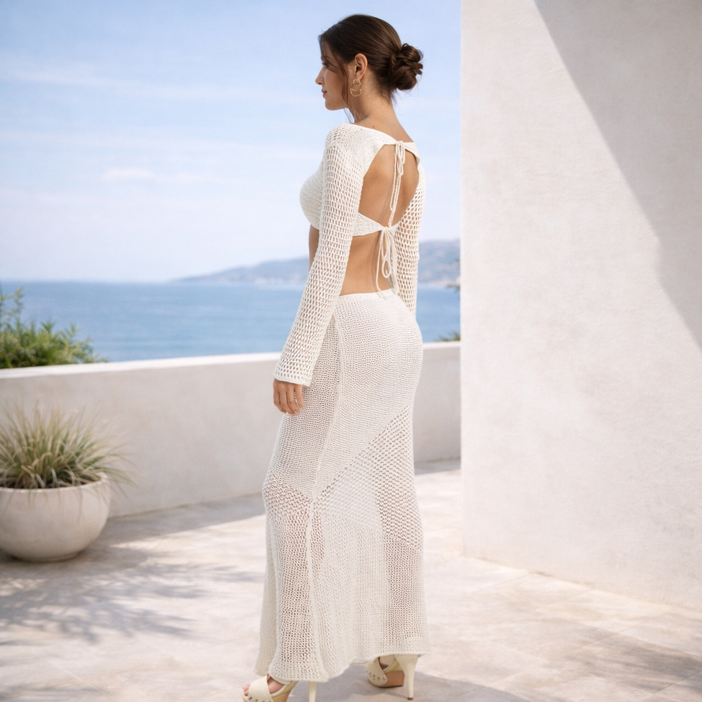 Antonella | Conjunto Minimalista sofisticado en punto texturizado