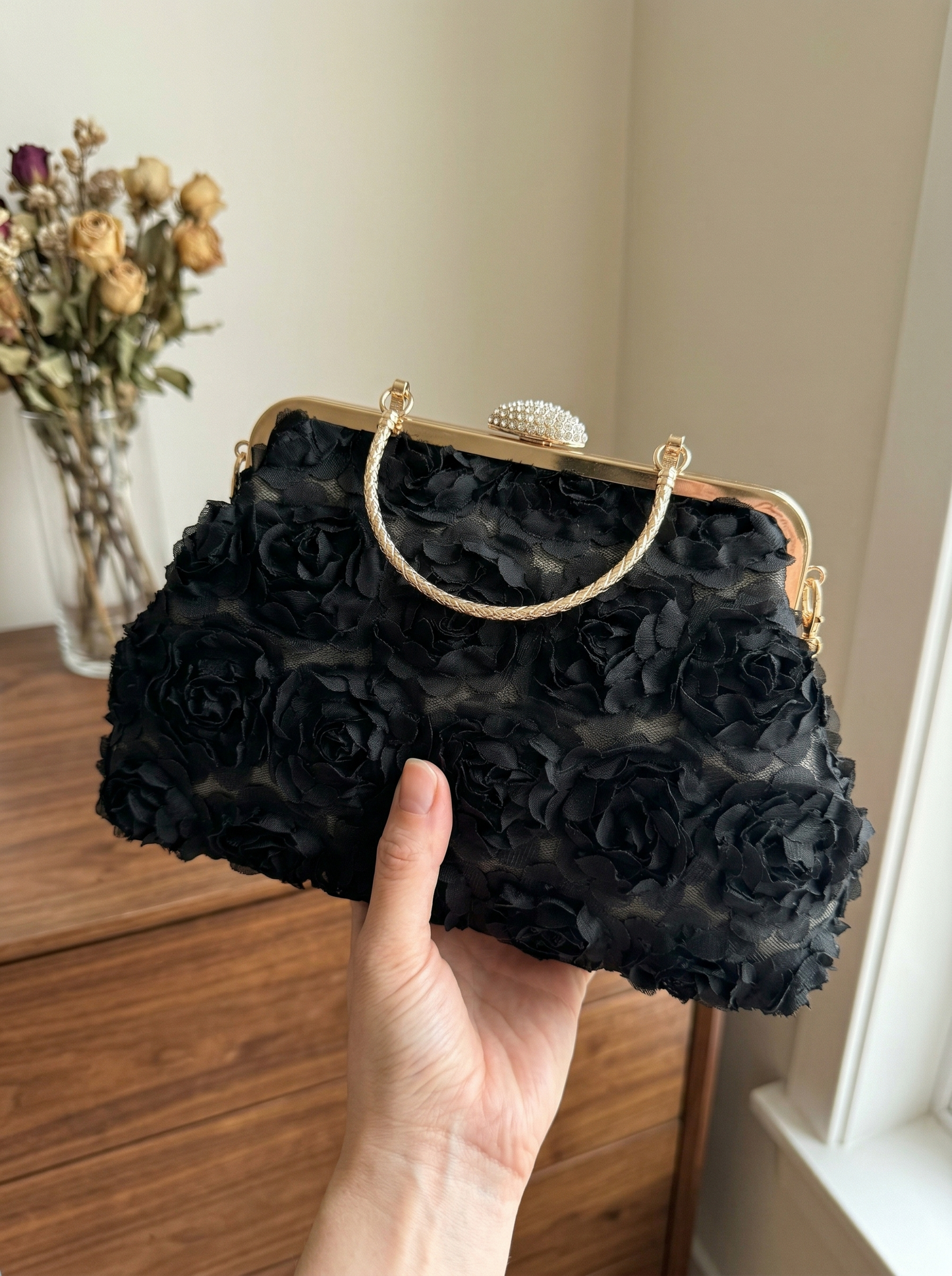 Flor | Bolso de mano elegante