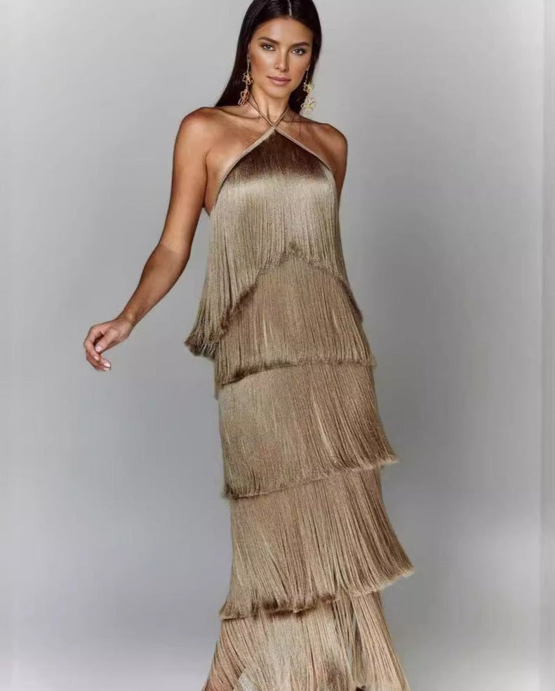 Luciana | Vestido con Flecos
