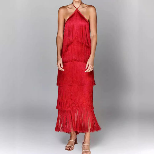 Luciana | Vestido con Flecos