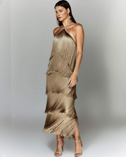 Luciana | Vestido con Flecos