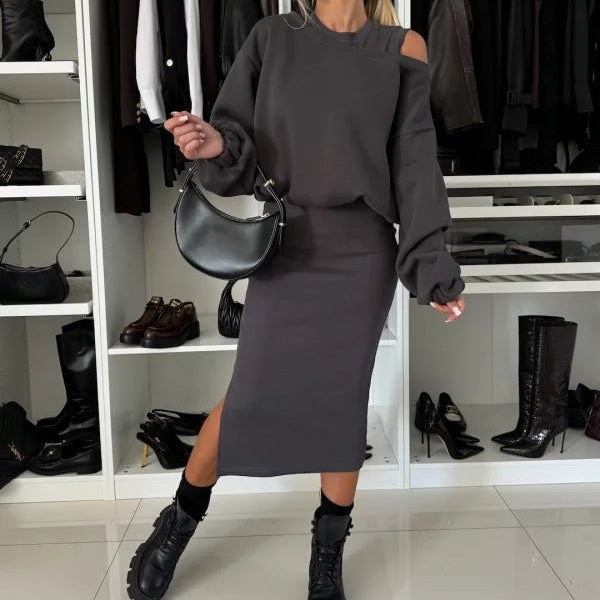 Agustina | Conjunto Vestido y Suéter