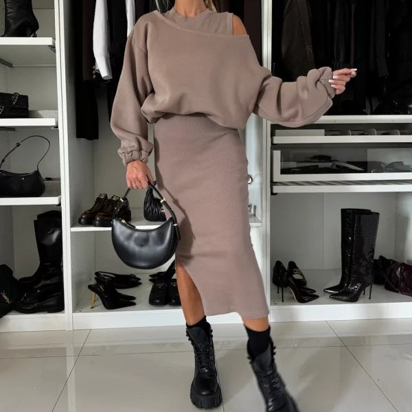 Agustina | Conjunto Vestido y Suéter