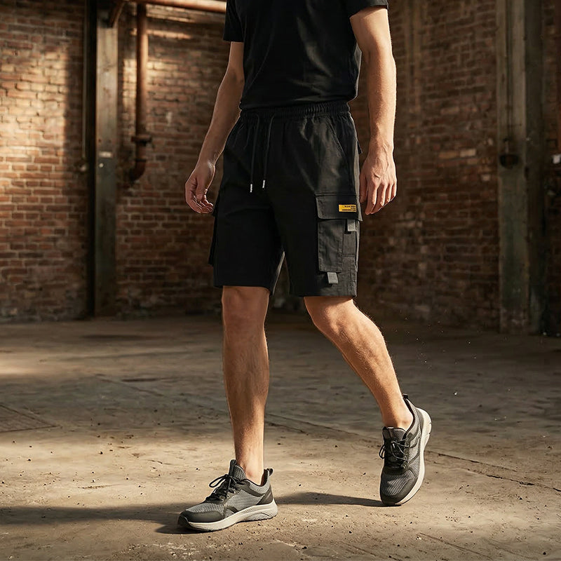 VERANO 2026!! | Pantalones cortos cargo informales para hombre con cordón en la cintura