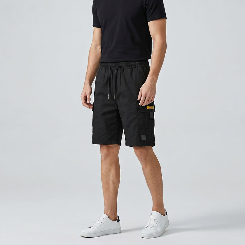 VERANO 2026!! | Pantalones cortos cargo informales para hombre con cordón en la cintura