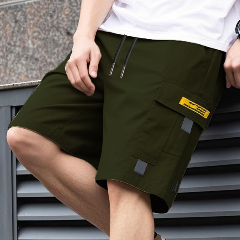 VERANO 2026!! | Pantalones cortos cargo informales para hombre con cordón en la cintura